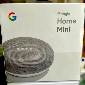 Google Home Mini Smart Speaker w/ Google Assistant -Chalk (GA00216-US) Unopened